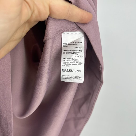 Chico's Size 3 Violet V Neck Kimono Top ( XL/ 16 ) - Picture 5 of 7